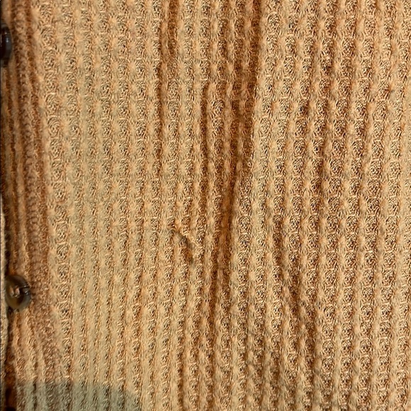 American Eagle Outfitters Tan Ribbed Cardigan Sweater - Picture 3 of 8
